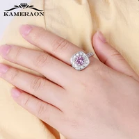 kameraon female ring with stone aaa zircon rings womens mood glow engagement for lovers jewelry redpowderpurplegreen