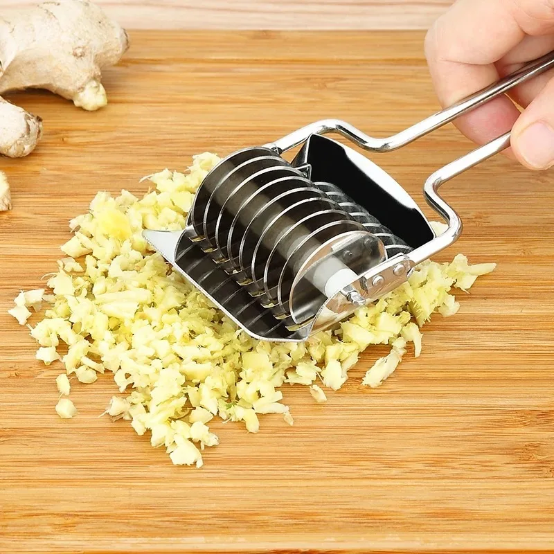 

Garlic Press Stainless Steel Onion Chopper Slicer Garlic Parsley Shallot Cutter Cooking Tools Kitchen Accessories Gadgets Kitche