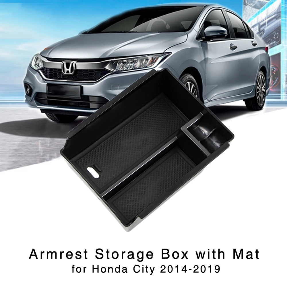 Подлокотник коробка для хранения Honda City 2014 2015 2016 2017 2018 2019 интерьер Органайзер