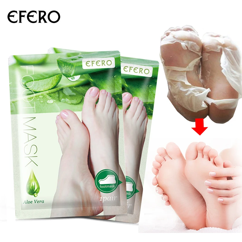 

10 Packs Aloe Vera Feet Peeling Foot Mask Scrub Exfoliating Socks Remove Dead Skin Moisturizing Whitening Feet Care Foot Mask