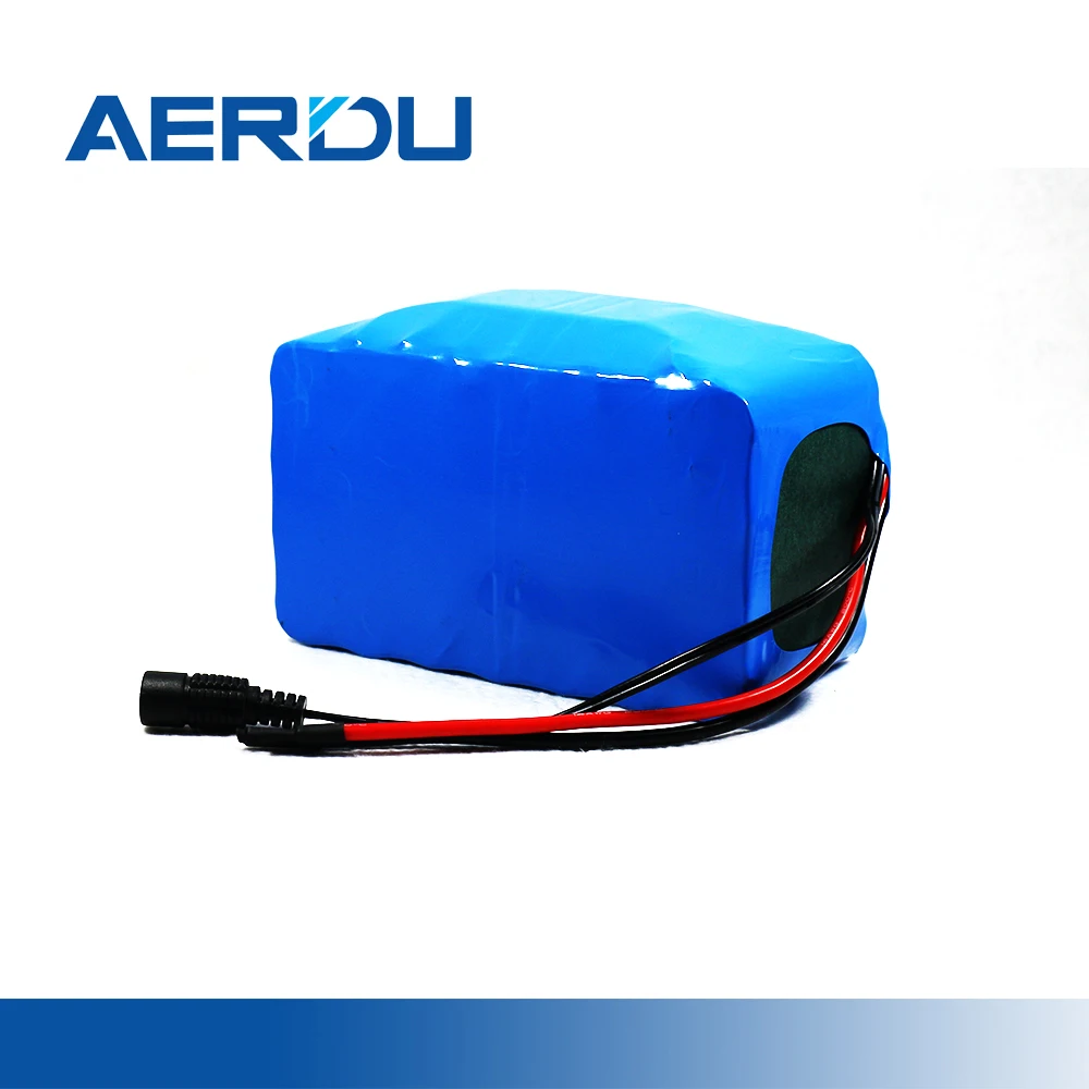 

AERDU 25.9V 7S4P 18650Lithium Battery Pack 29.4v 14Ah High Capacity&power Built-in Bms for Electric Motor Moped Scooter Bicycle