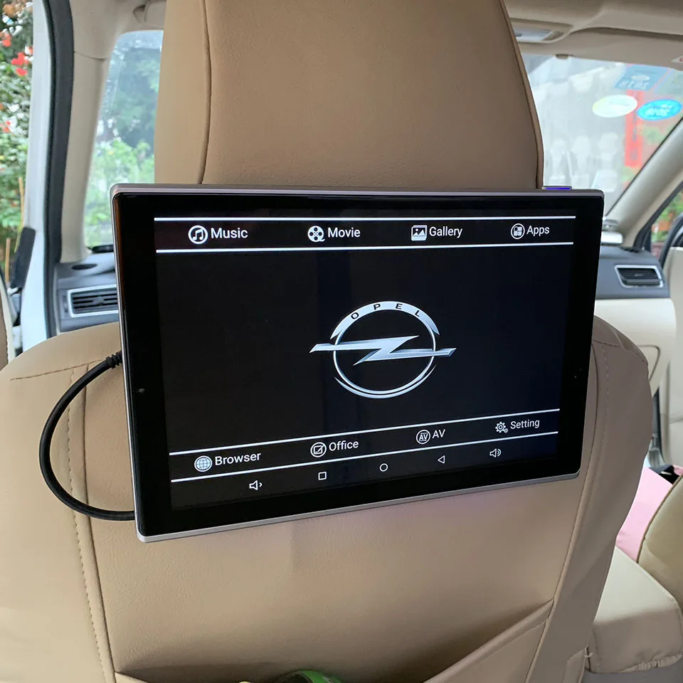 2 個 11 8 インチ車の Bluetooth で Android のヘッドレストモニター Dvd 後部座席エンターテイメントシステムオペル コルサ用 Off