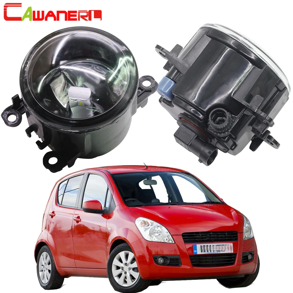 

Cawanerl 2 Pieces Car Accessories Fog Light Lampshade + H11 LED / Halogen Lamp DRL 12V For 2008-2015 Suzuki Splash Hatchback