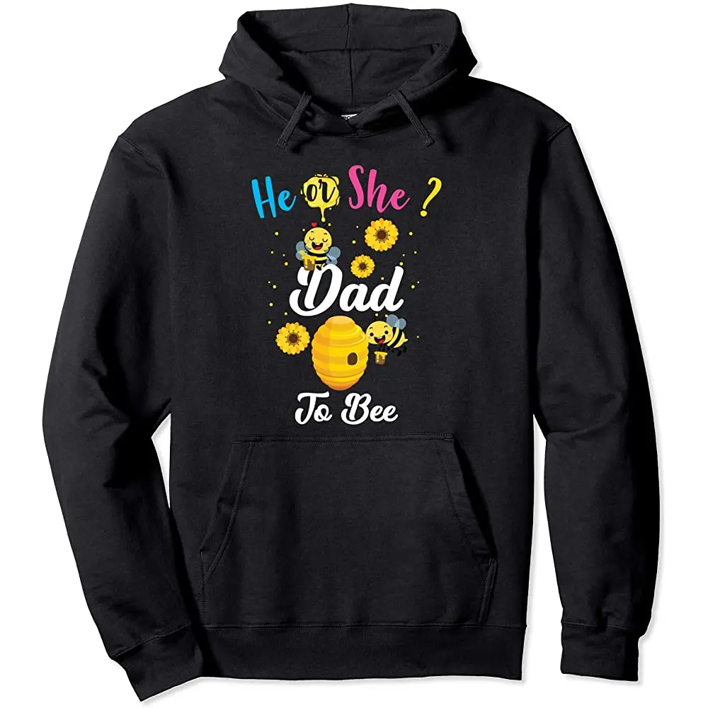 

Худи с надписью He or She Dad to пуловер с изображением пчелы