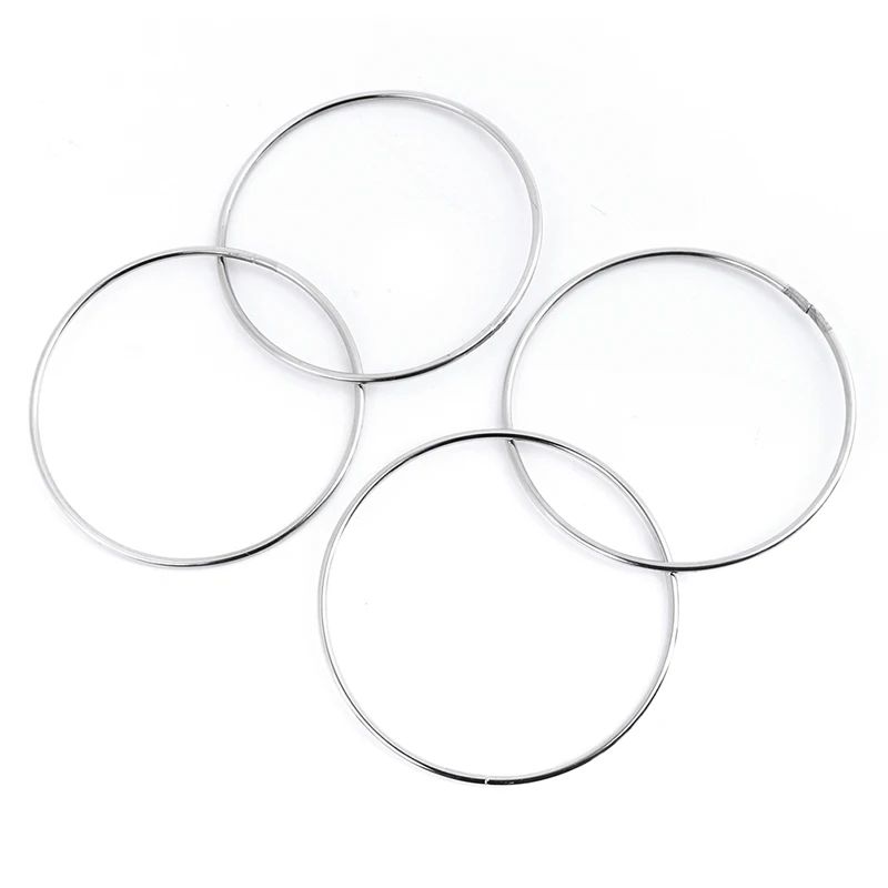

4pcs Magic Rings Linking Iron Hoops For Fun Magic Trick Playing Props Toys Tools close-up Magic Toy