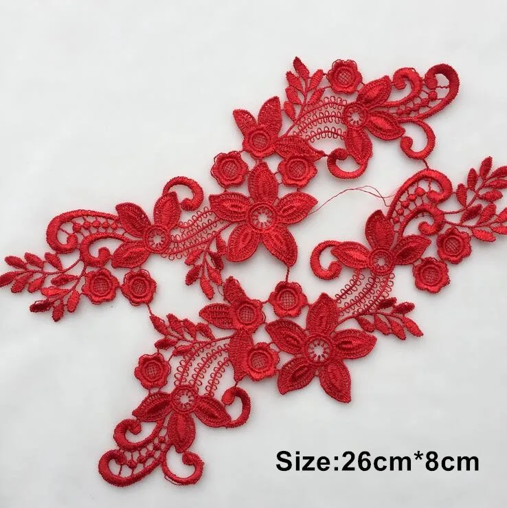 10 шт. Свадебные платья с кружевной аппликацией аксессуары вышитая кружевная