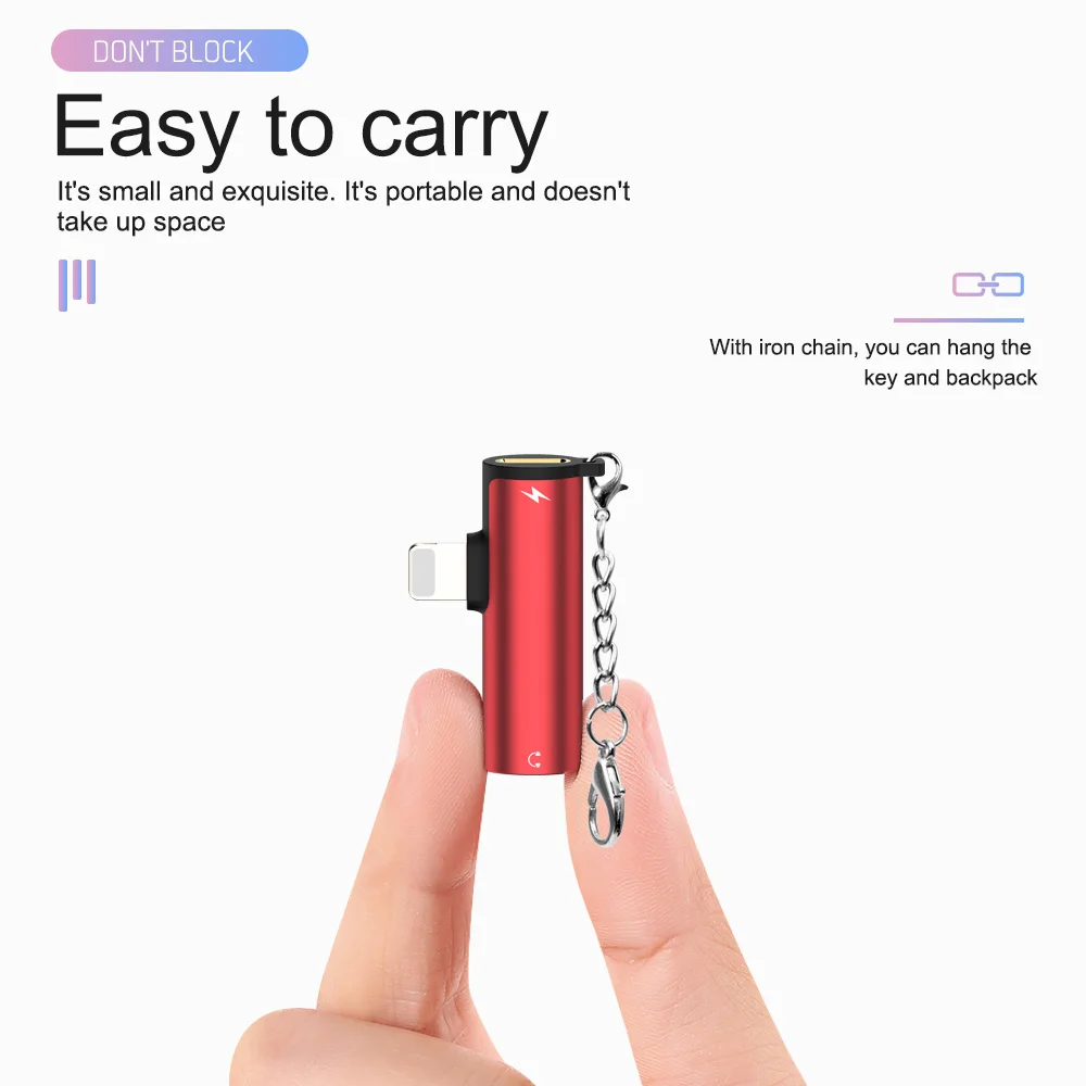 Сплиттер адаптер для зарядки наушников с разъемом Lightning на 3 5 мм iPhone 7 8 Plus 11 Pro X XS Max