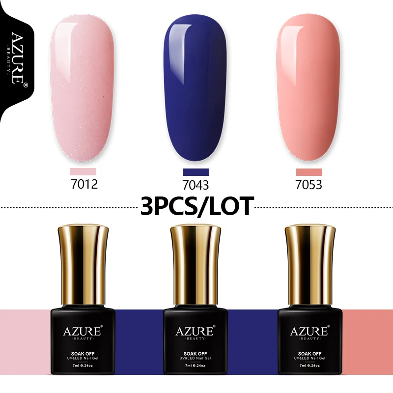 AZURE BEAUTY Гель-лак для ногтей Гель-лак UV Led Soak Off 4 шт./лот Гибридный лак комплект гель-лака Vogue лазурный гель лак-эмаль для ногтей - Цвет: 15