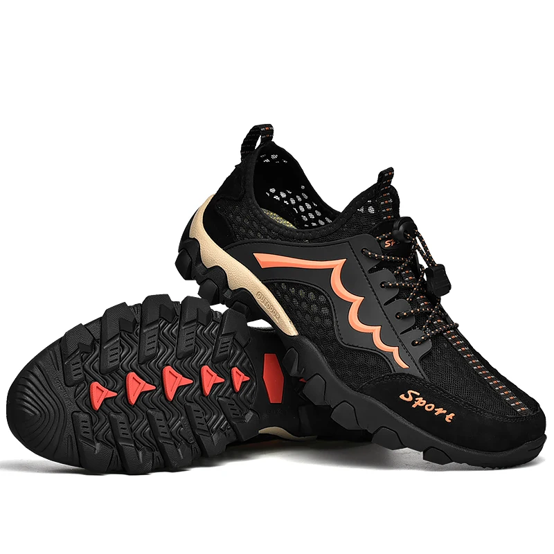 

New summer men's shoes hollow air mesh shoes all kinds of leisure outdoor sports mountaineering shoes summer mesh shoes men