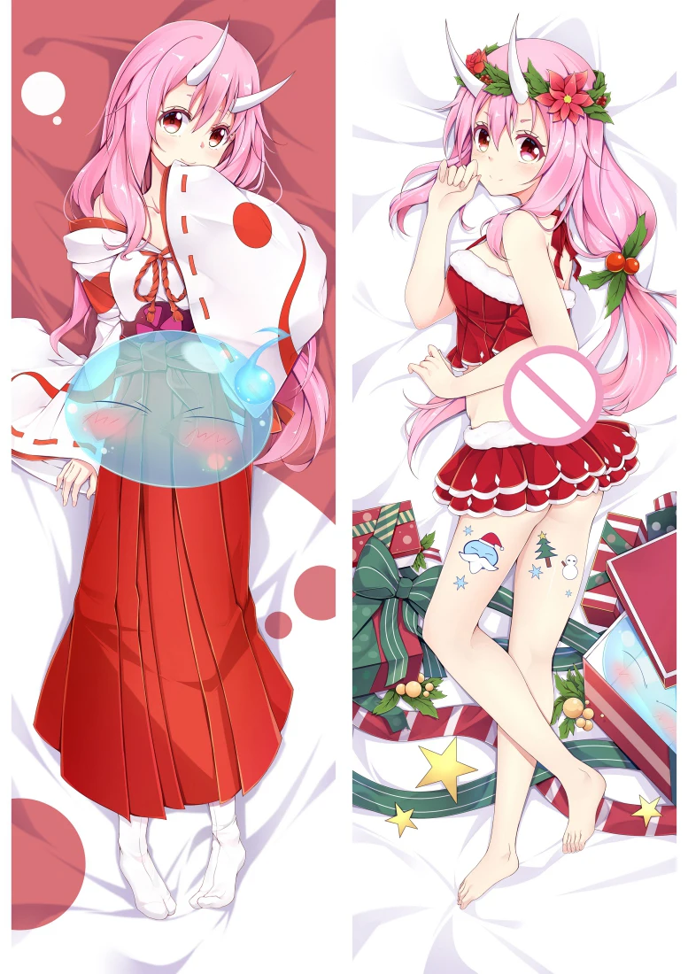 

Милая мультяшная наволочка Shuna & Milim Nava, обнимающая тело, наволочка в тот раз, когда я получил Восстановленный как слайм, аниме, искусственный ...