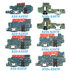 10 шт., детали платы разъема для зарядки для Samsung Galaxy A10 A12 A20 A30 A40 A50 A60 A70 A10S A20S A21S A30S A50S A70S