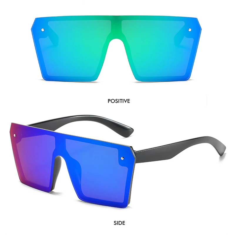 Солнцезащитные очки в ретро стиле унисекс модные большие квадратной оправе