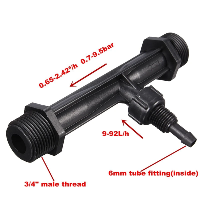 

1/2 Garden Irrigation Device Venturi Fertilizer Injector Switch Water Tube Kit