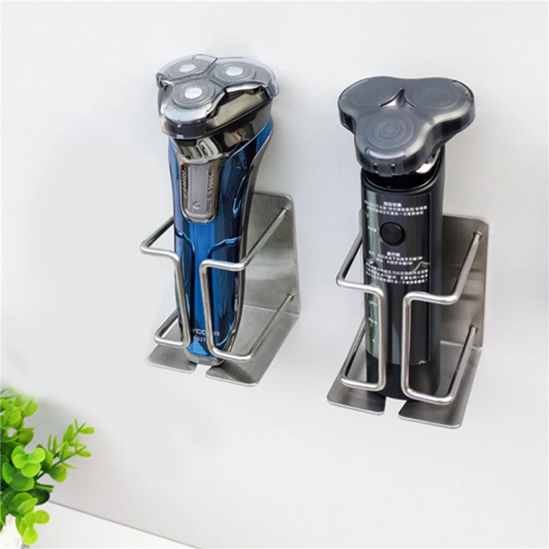 

Electric Shaver Holder Wall-Mounted Self-Adhesive Steel Shaver Holder Wall-Mounted Bathroom Shaver Holder Household Supplies