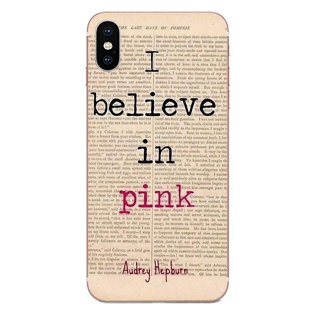 Одри Хепберн I Believe In Pink новинка для Motorola G G2 G3 G4 G5 G6 G7 Plus Xiaomi Redmi Note 8 8A 8T 10 K30 5G Pro |