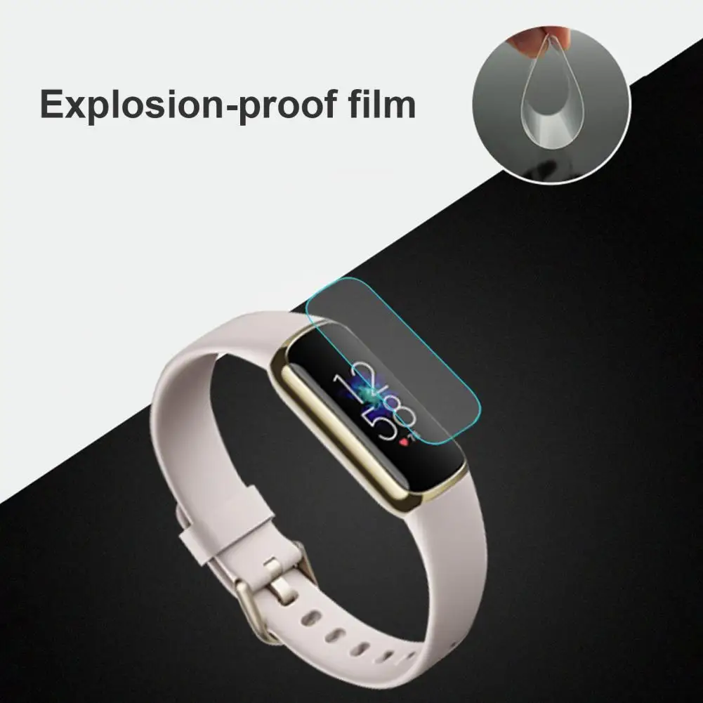 

6Pcs Screen Film High Definition Anti-fingerprint Full Coverage Smart Watch Ultra-thin Screen Film Cover for Fitbit-Luxe