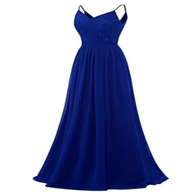 

2022 длинное шифоновое платье для подружки невесты, ТРАПЕЦИЕВИДНОЕ кружевное платье для выпускного вечера для женщин, Элегантное свадебное п...