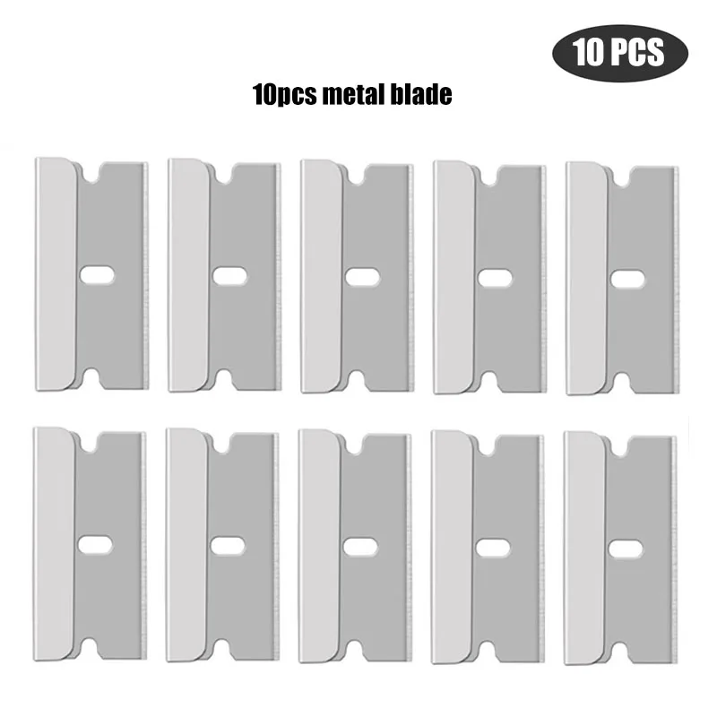 

Двусторонний скребок с пластиковой ручкой, комбинация лезвий, портативный и сменный многофункциональный двусторонний скребок