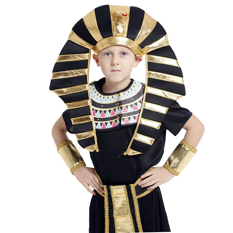 Мальчик карнавал Пурим Египетский Костюм фараона Хэллоуин Детский день