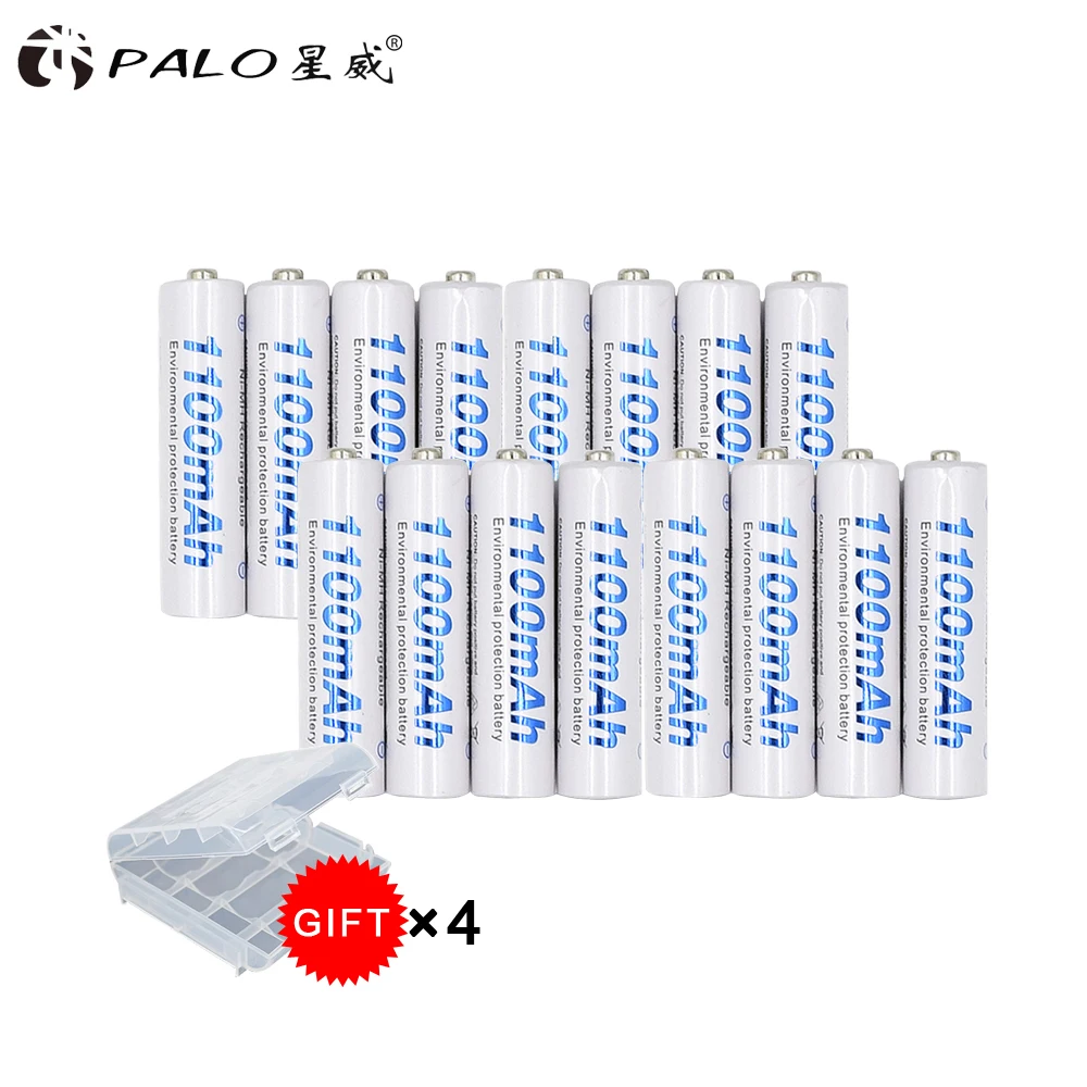 16 шт 1100mAh 1,2 v AAA перезаряжаемая батарея для Светодиодный светильник для размещения игрушек батарея для камеры MP3 mp4 микрофон