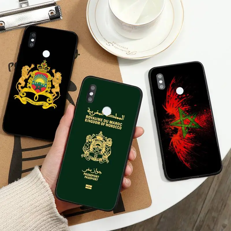 С изображением флага Марокко герб символ чехол для телефона Xiaomi Redmi note 7 8 9 лет k30