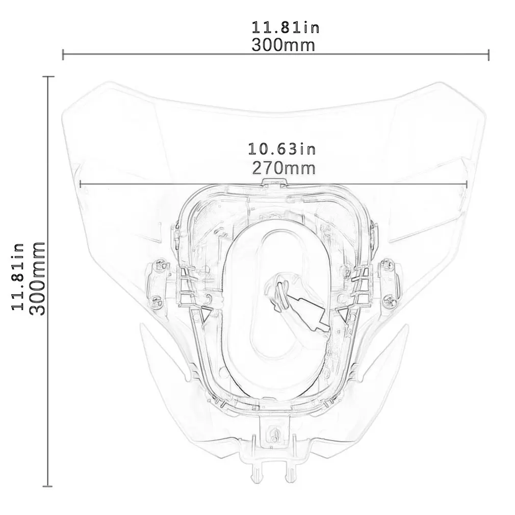 

Sport Motocross Headlight Running Head Lamp For Honda CRF450L CRF450XR