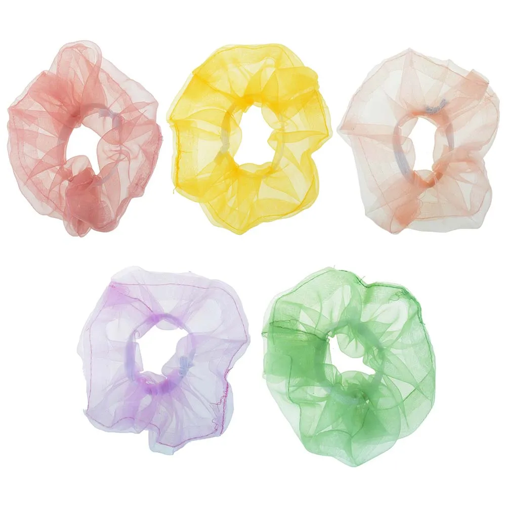 

2019 Korean Version Of The New Pure Color Transparent Head Rope French Elegant European Root Yarn Cloud Hair Ring