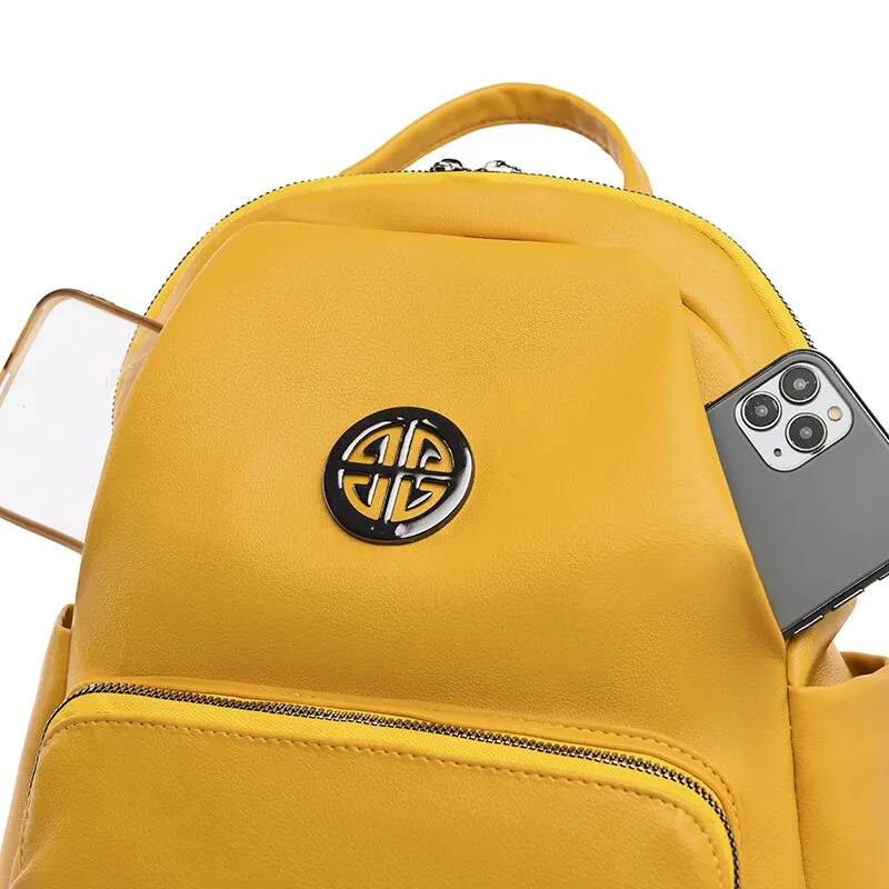 Водонепроницаемый рюкзак для ноутбука женский модный женщин и мужчин однотонные