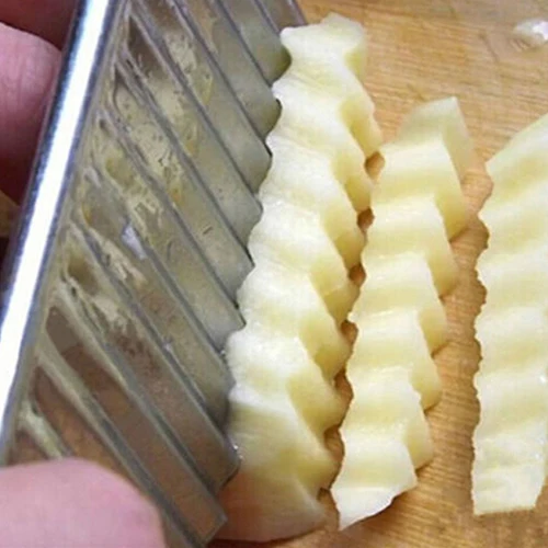 Нержавеющая сталь картофельных чипсов овощей Crinkle резак лезвия для резки волна