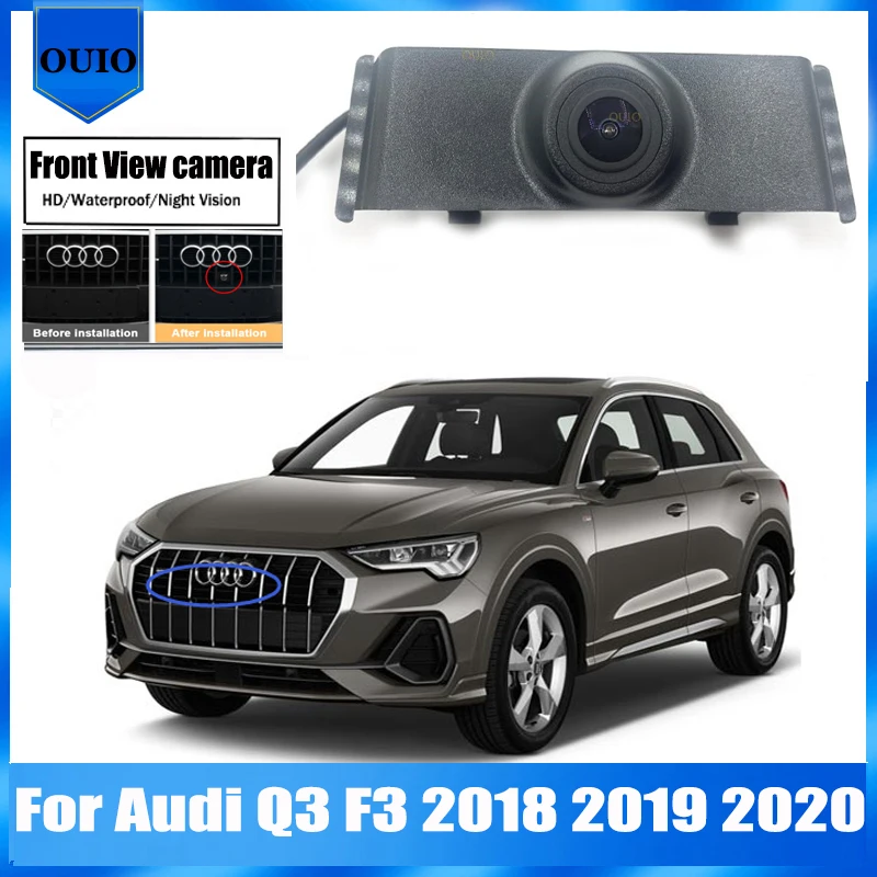 

HD Car Front View camera | for Audi Q3 F3 2018 2019 2020 Night Vision / waterproof Front Camera / Parking LOGO Front Camera