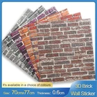 3d-наклейка на стену в виде каменного кирпича, Классическая самоклеящаяся панель, водонепроницаемая наклейка для гостиной, спальни, кухни, Настенный декор сделай сам