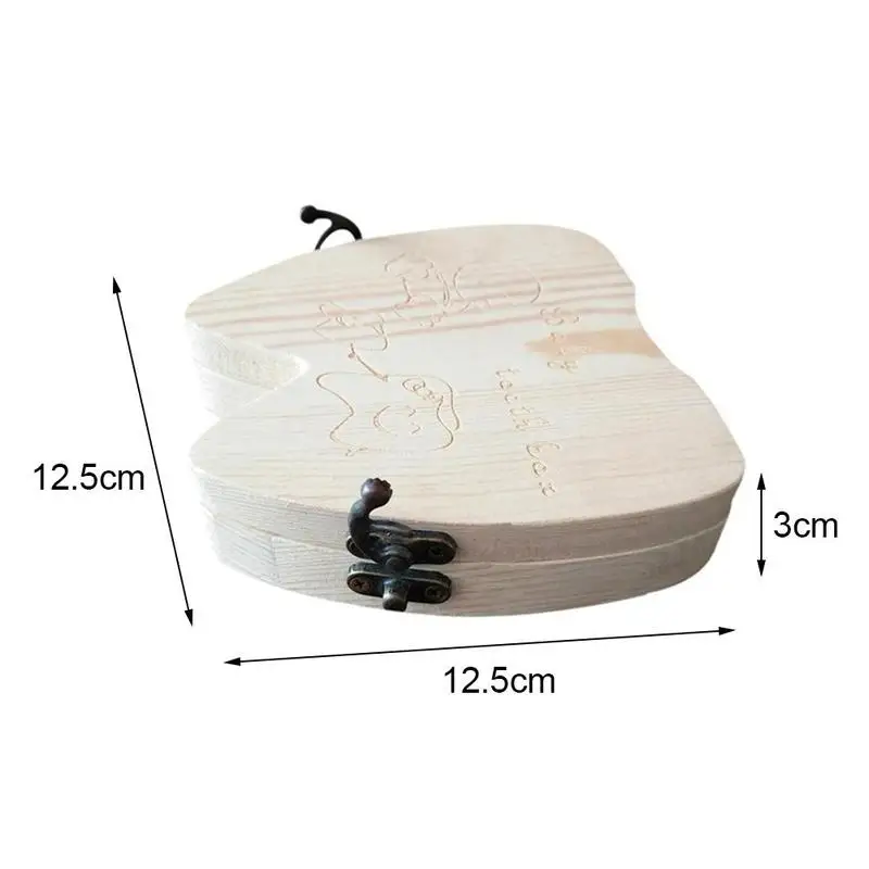 

Baby Hair Storage Room Baby Teeth Box Baby Gift Box Milk Cord Teeth Storag Souvenir Storage Umbilical Organizer Wooden J9L1