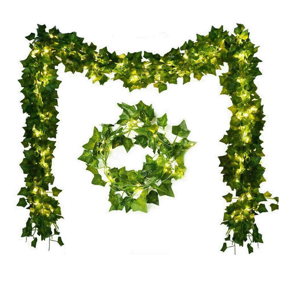 2 м 20LED гирлянда из листьев плюща сказочные гирлянды вечерние лампы для сада