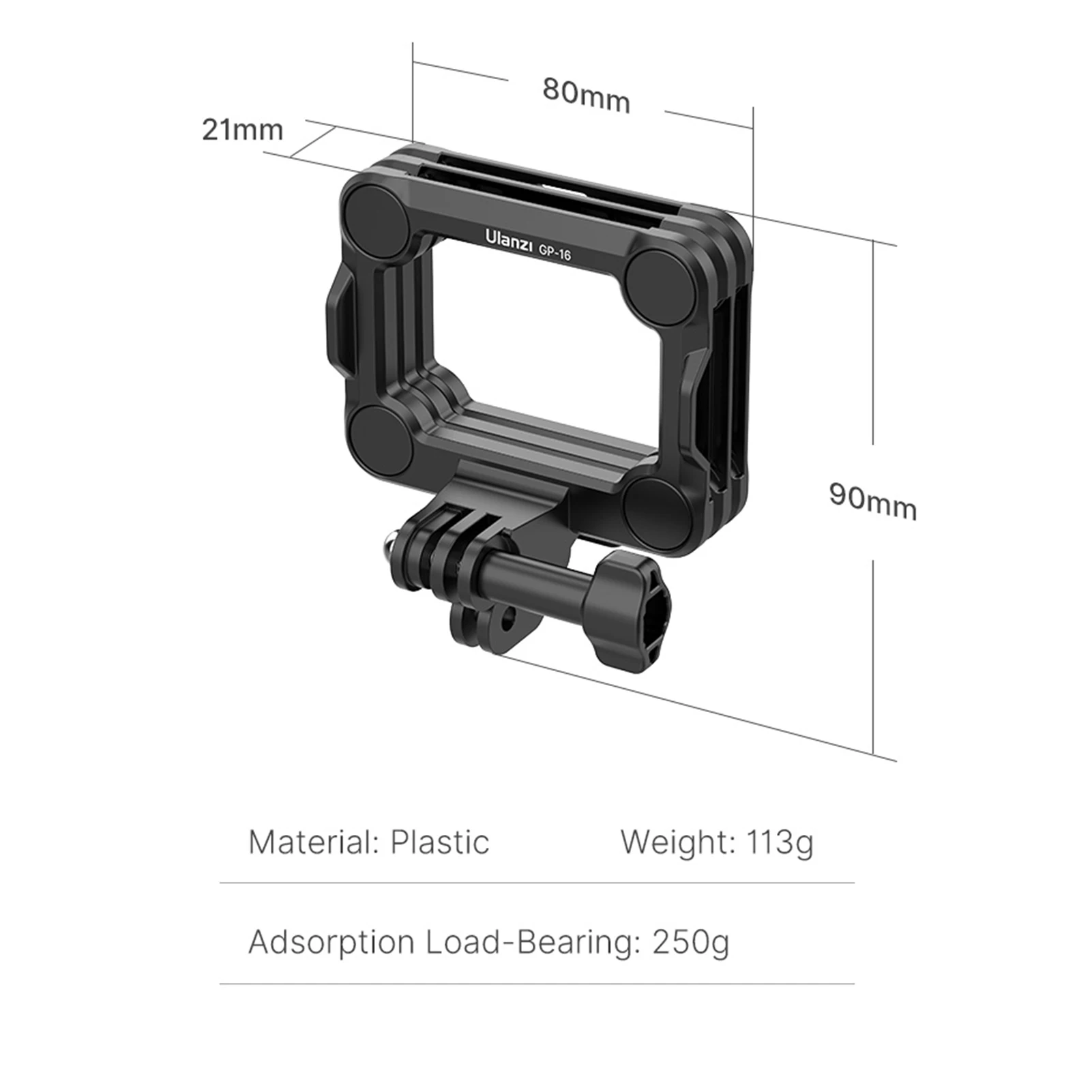 Магнитный быстросъемный кронштейн для экшн-камеры Gopro | Электроника