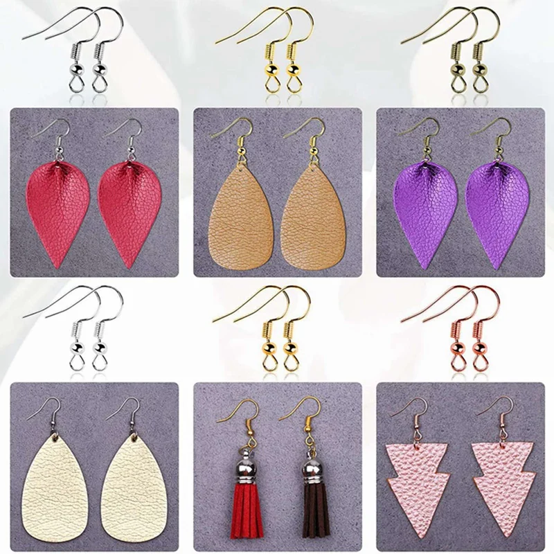 

1 Set Earring Making Set with Fishhook Earring, Jump Ring, Back Of Earring & 1 Pcs DIY Crafts Earring Resin Mold