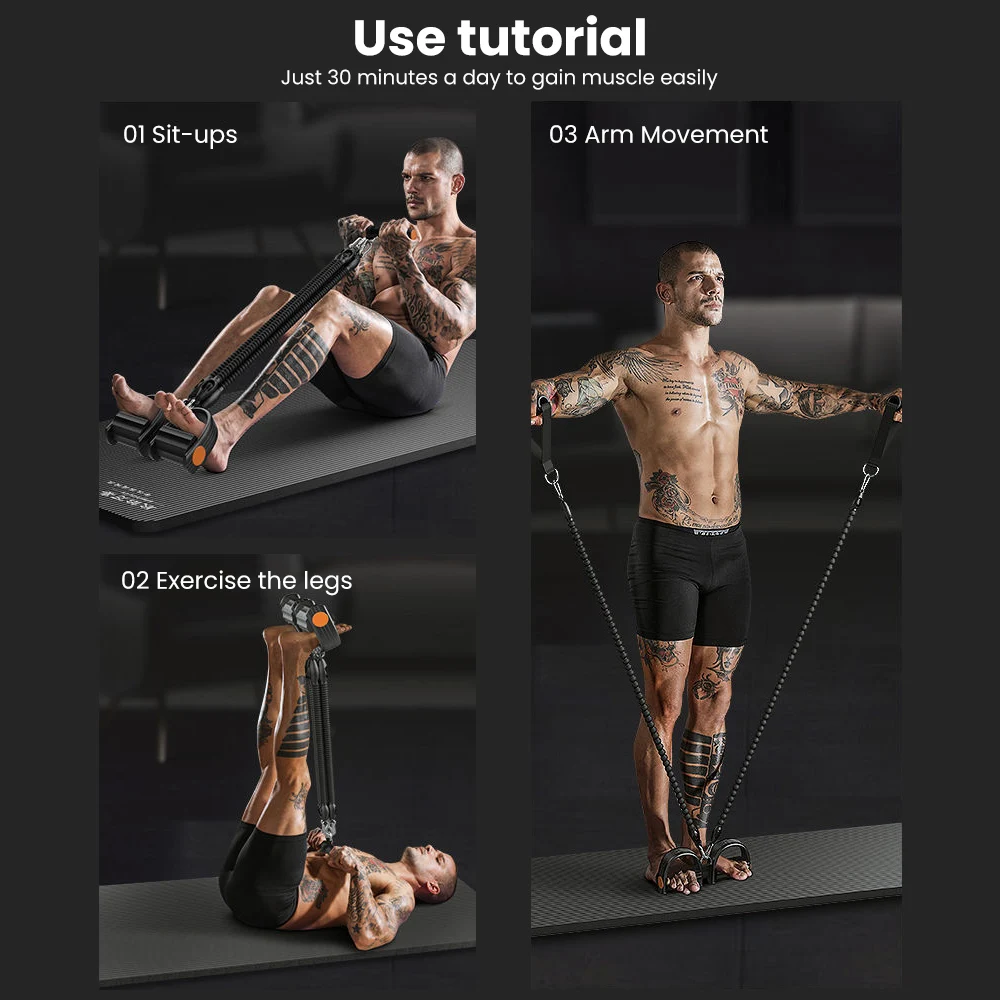 구매 피트니스 페달 휴대용 장비 저항 밴드 체육관 운동 스포츠 4 튜브 풀러 팔 복부 운동, 탄력 벨트 구매 피트니스 페달 휴대용 장비 저항 밴드 체육관 운동 스포츠 4 튜브 풀러 팔 복부 운동, 탄력 벨트