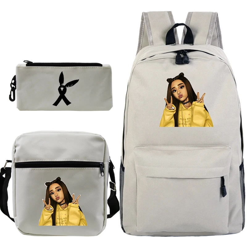 Модная сумка Mochila Ariana Grande, рюкзак с принтом, школьная сумка для мальчиков и девочек, сумка для путешествий/ноутбука, сумка с ручкой через плечо, сумка
