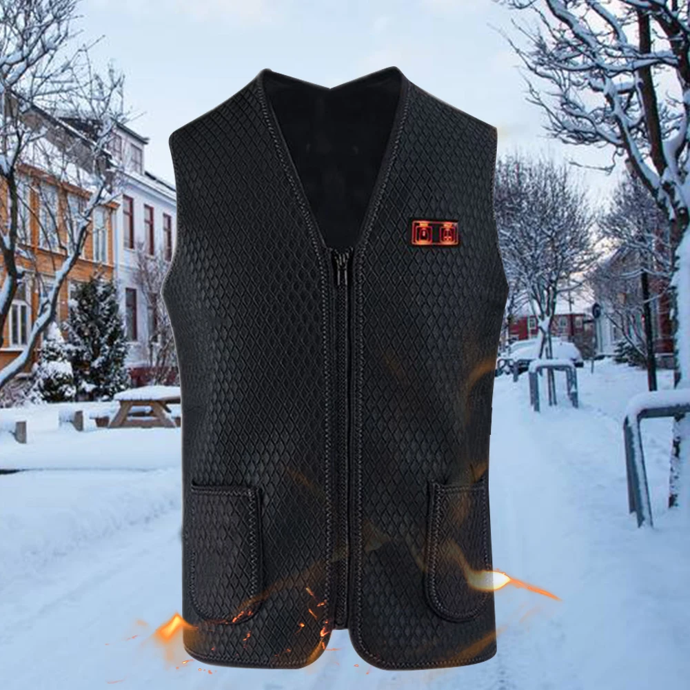 

Men Women Outdoor Sports Heating Vest Electric Comfortable USB Charging Thermal Winter Flexible Camping Adjustable Temperature