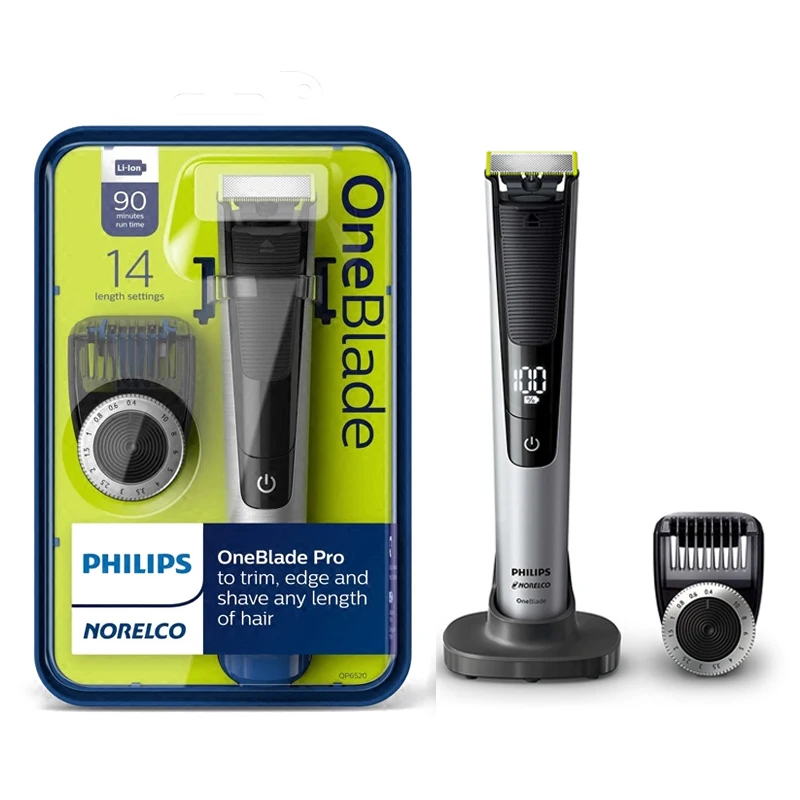 Philips QP6520 OneBlade Pro электробритва оригинальная перезаряжаемая с скользящим