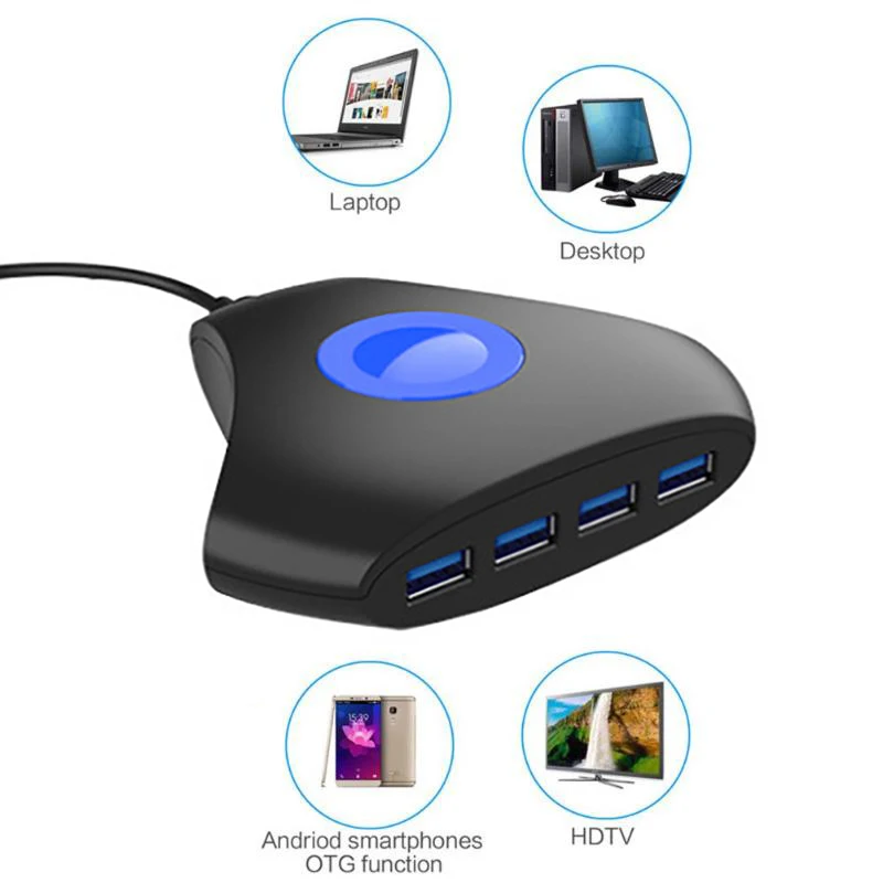 Высокоскоростная док-станция с 4 портами USB 3 0 мини-хаб несколькими USB-портами для