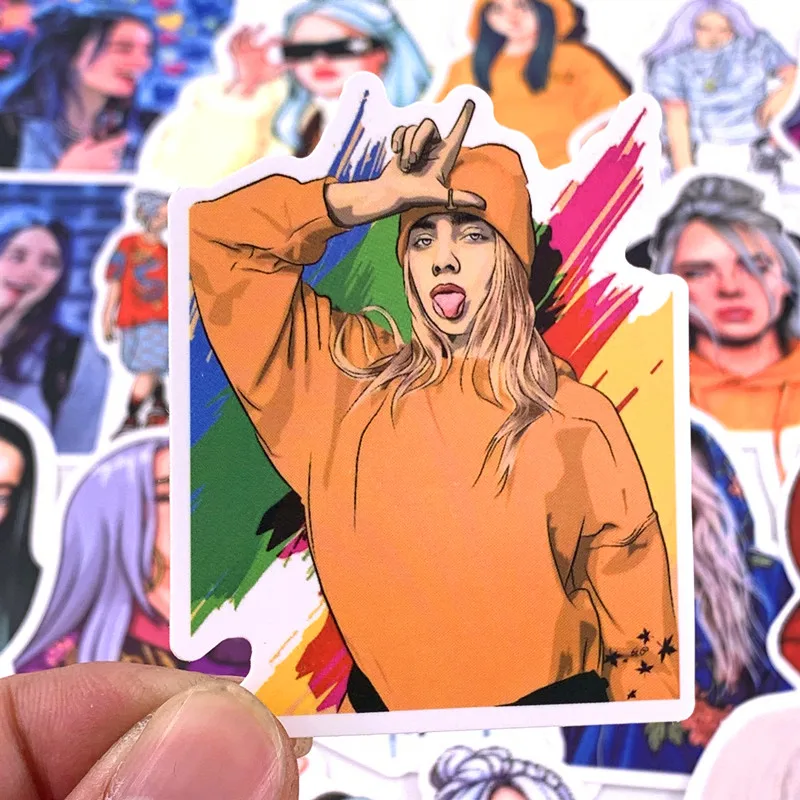 50 шт наклейки из ПВХ в стиле граффити чемодан Гитары для автомобиля