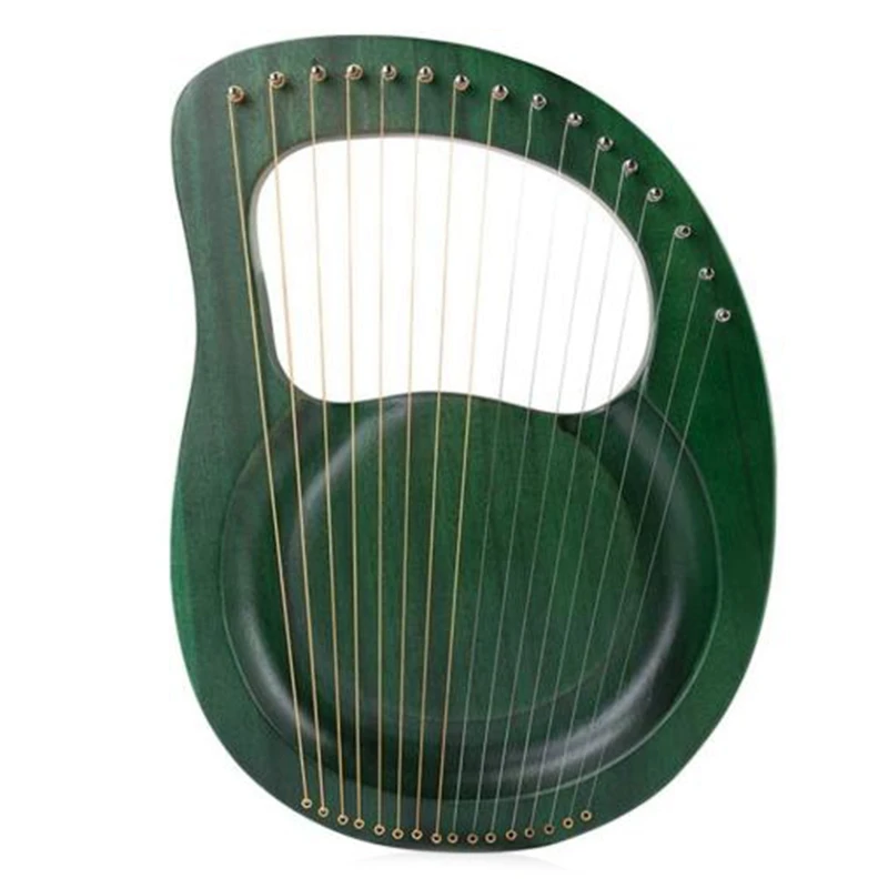 Lyre Harp 16 струн Heptachord твердая древесина красное дерево с настройкой гаечный ключ