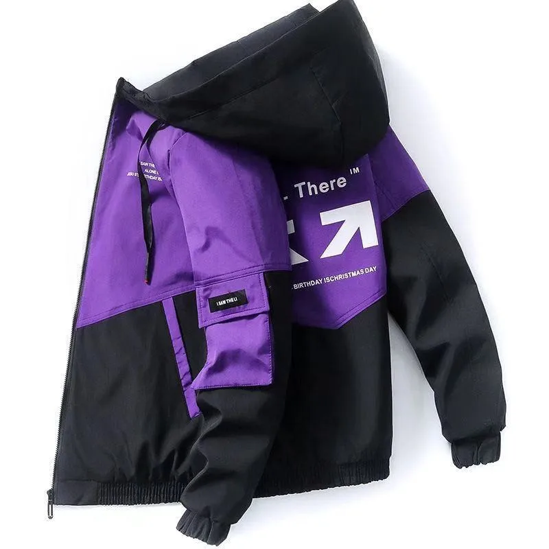 

2020 autumn and winter new OW jacket men's tops men's plus velvet thickening trend tooling jacket outerwear