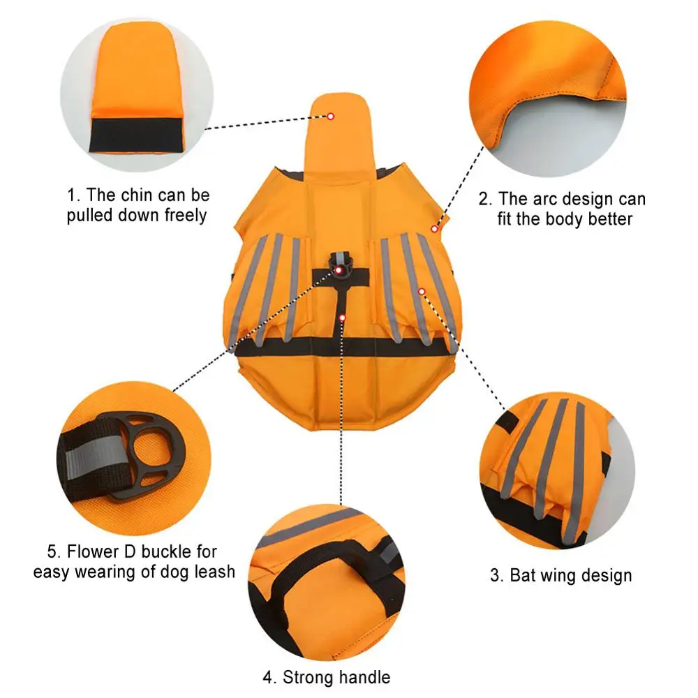 Жилетка для собак питомец спасательный жилет безопасность одежда плавания