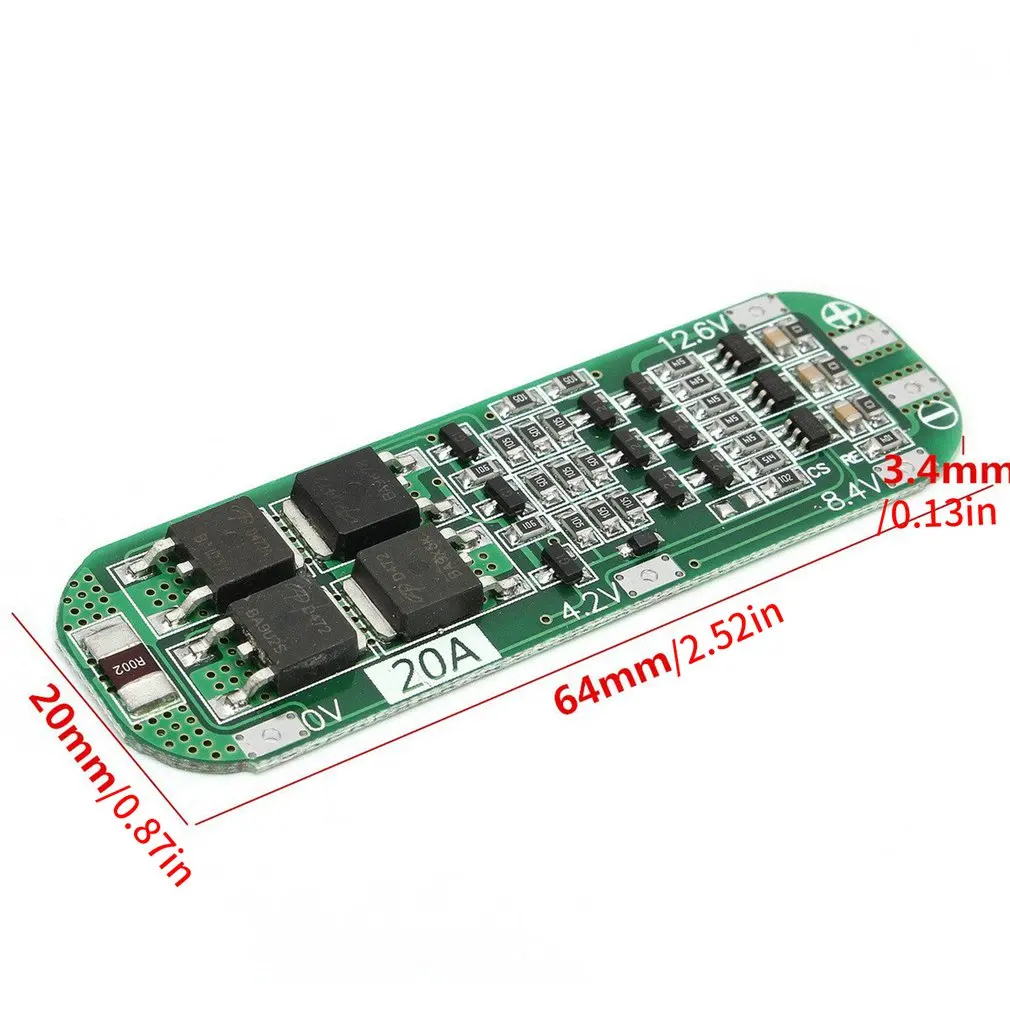 

3S 20A Professional Li-ion Lithium Battery 18650 Charger PCB BMS Protection Board For Drill Motor 12.6V Lipo Cell Module
