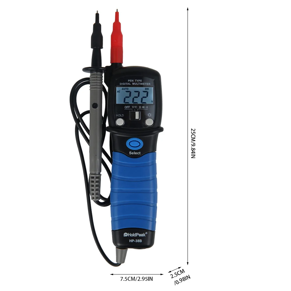 

Digital Multimeter Testers Automotive Electrical Dmm Transistor Peak Tester Capacitance Meter Portable LCD display