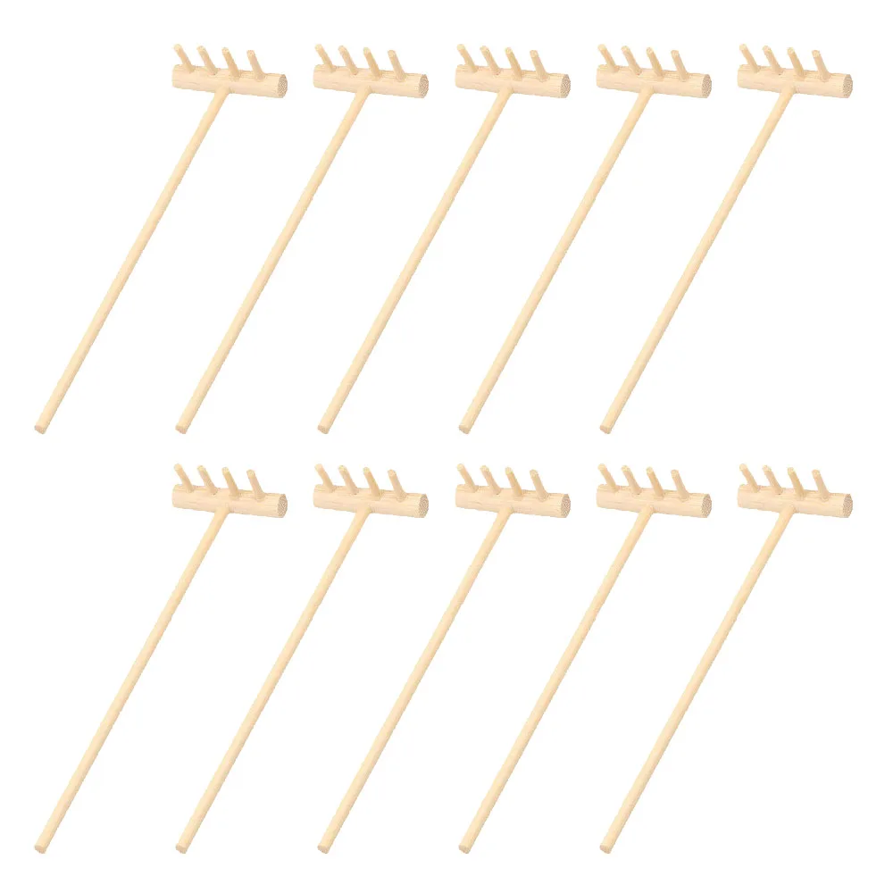 10 шт чайный набор орнамент бамбуковые грабли игрушки поделки аксессуары для