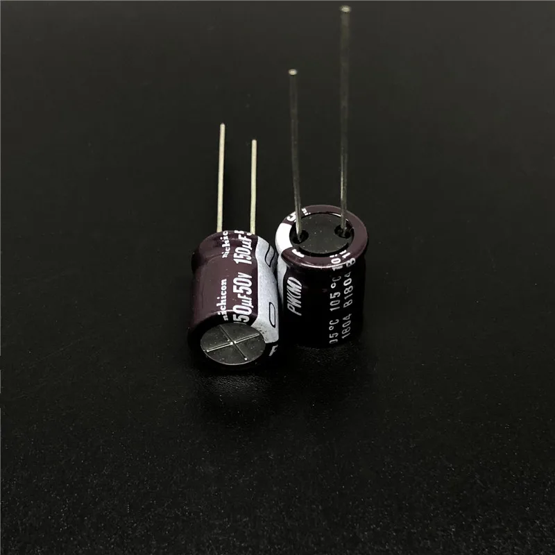 

10pcs/100pcs 150uF 50V150uf NICHICON PW Series 10x13mm Low Impedance Long Life 50V150uF Aluminum Electrolytic capacitor