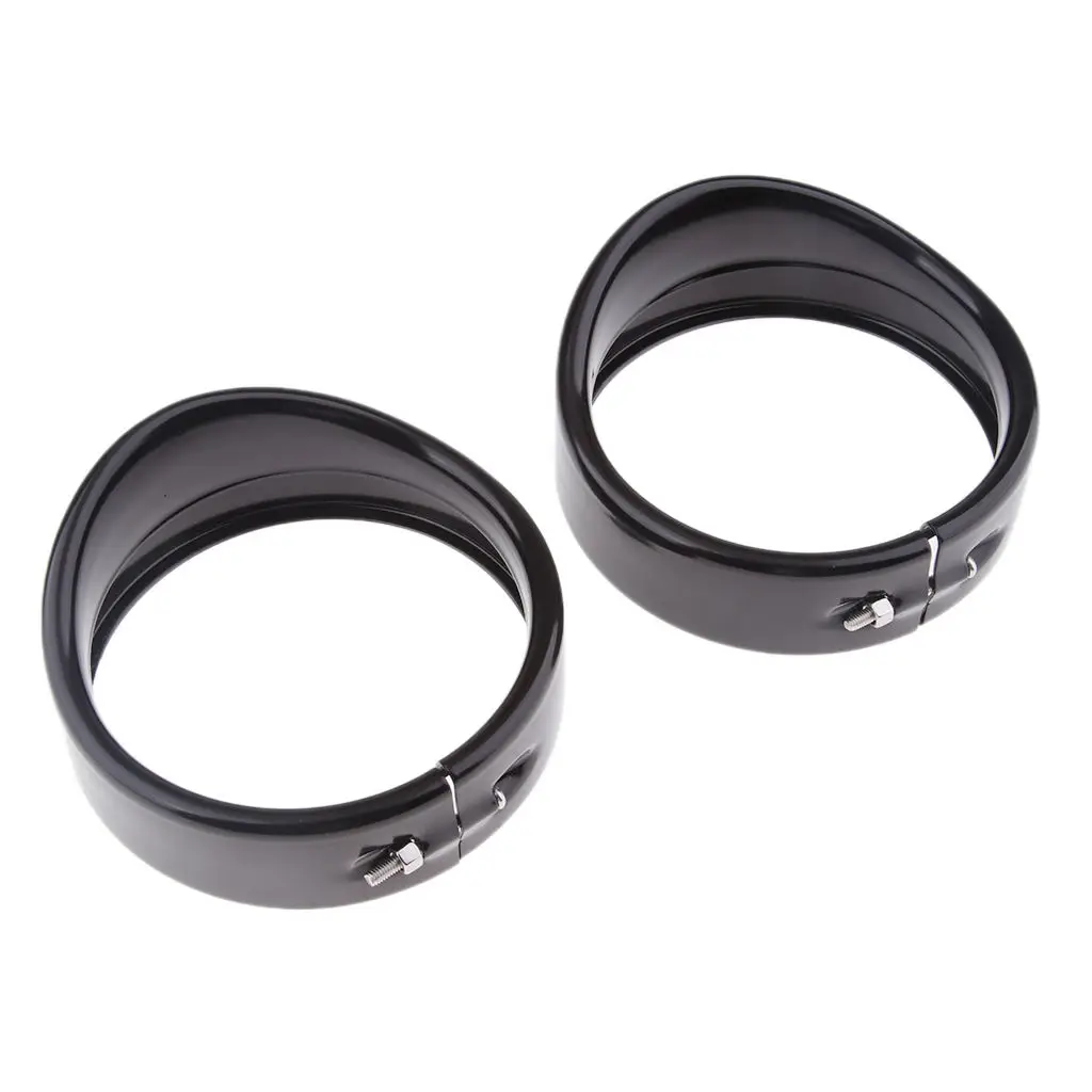 

2Pcs 4.5" Auxiliary Lights Visor Trim Visor for Touring