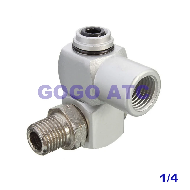 20PCS 1/4&quot BSP Universal 360 Swivel Air Hose Connector Adapter Flow Pneumatic rotary joint universal | Обустройство дома